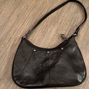 Ysl mini baguette leather shoulder bag